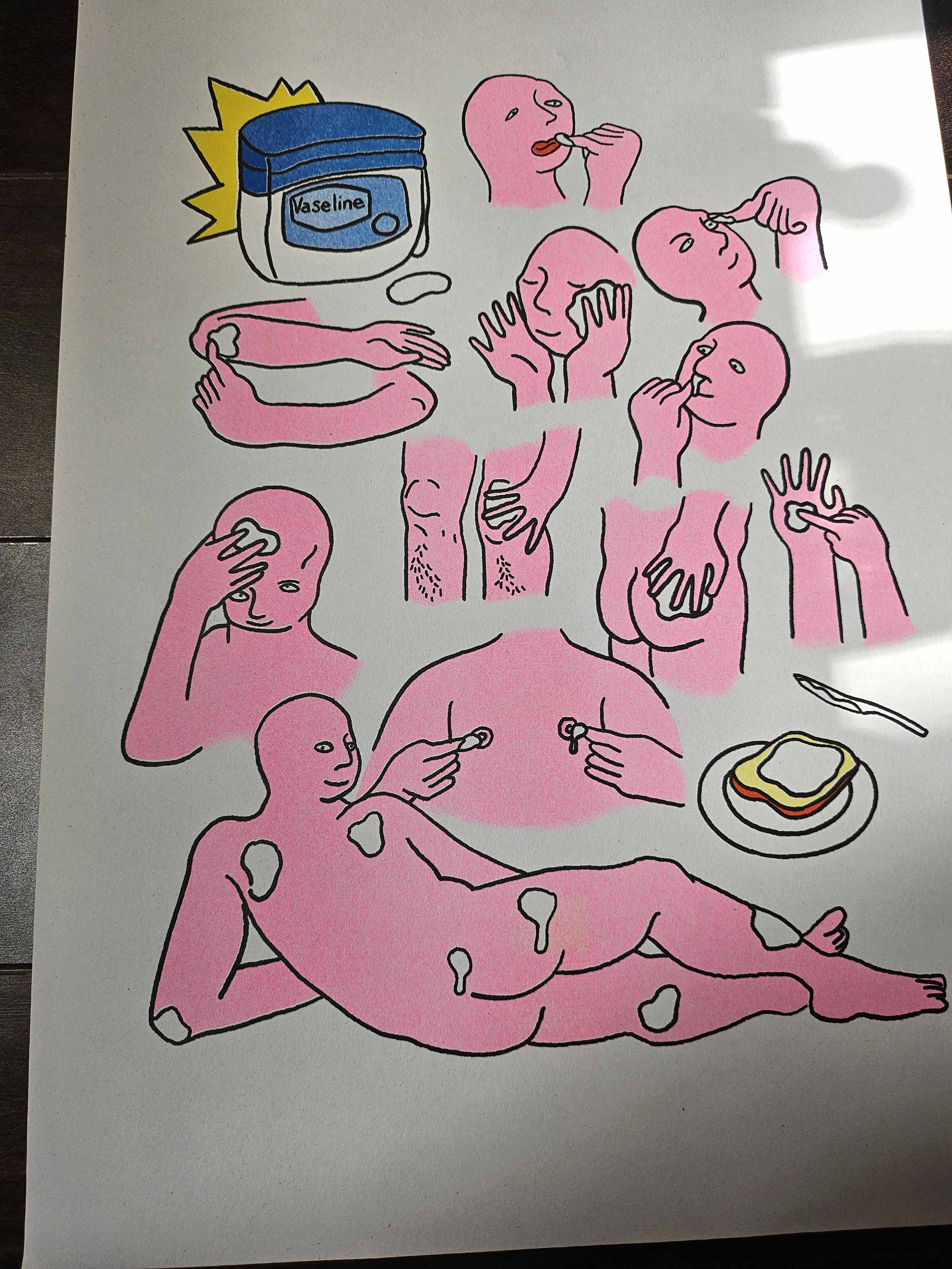 Vaseline - A3 Riso Print