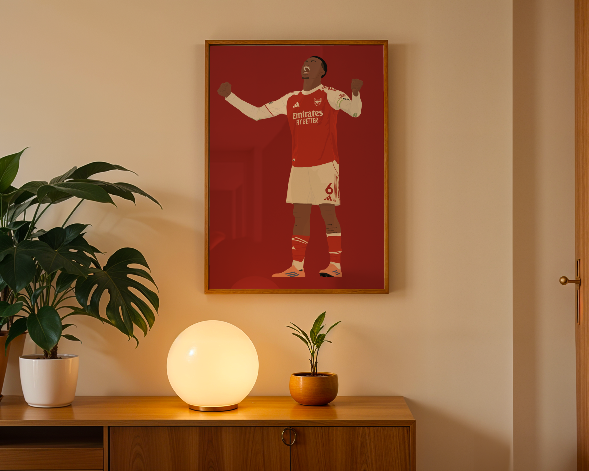 Gabriel Art Print - Hand-Drawn Football Wall Art