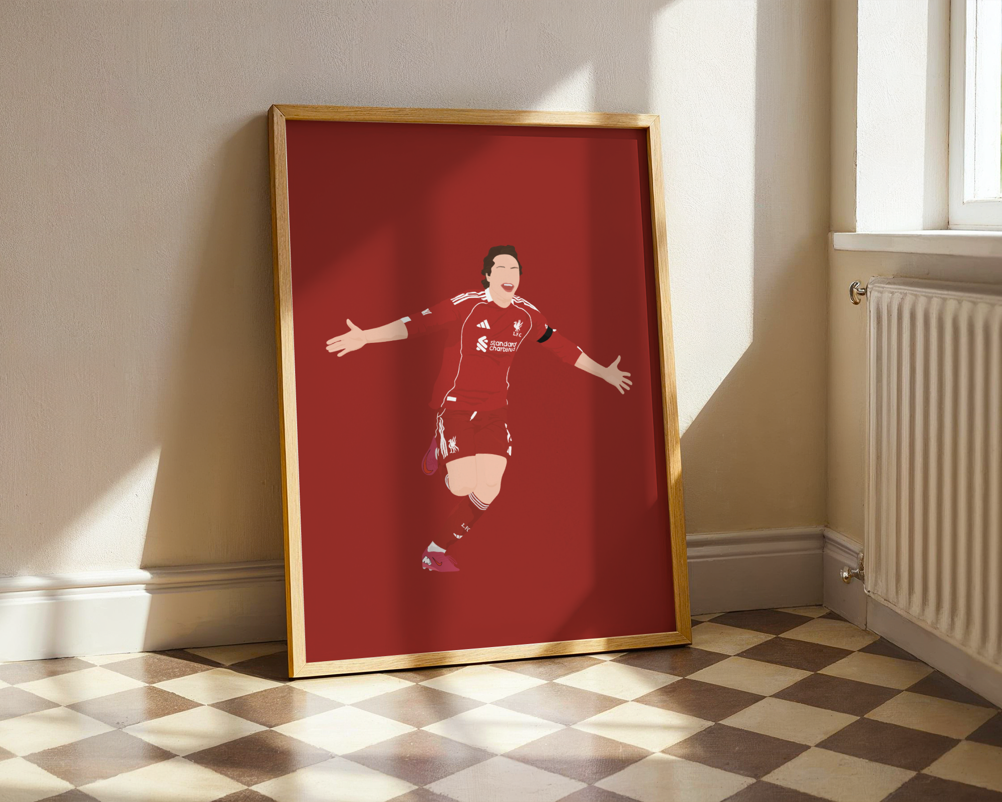 Federico Chiesa Art Print - Hand-Drawn Football Wall Art
