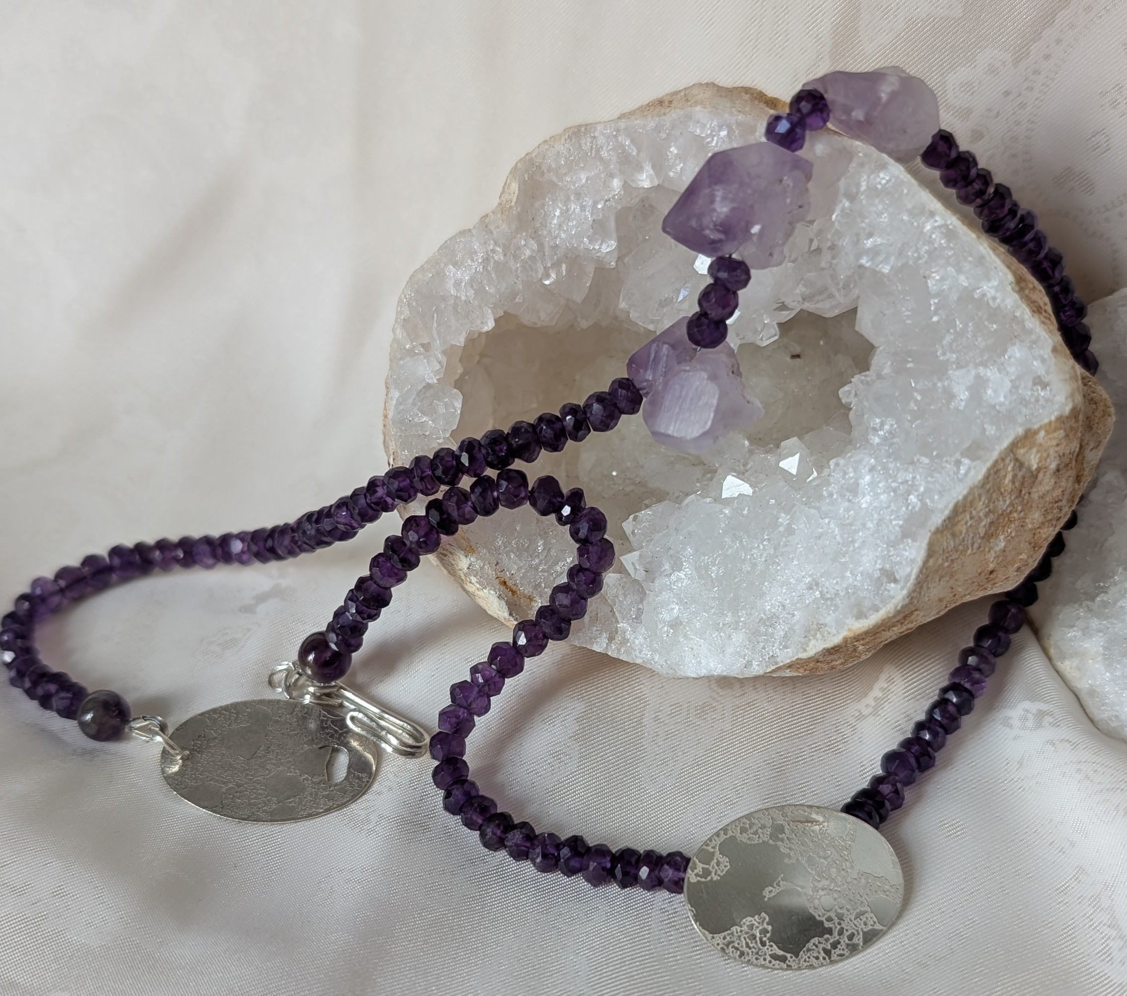 Chunky amethyst necklace