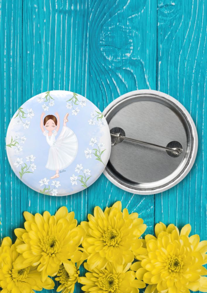 Pin Buttons Theme Ballet Giselle - Set of 3