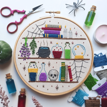 Urban makers EmBeaRoidery - Halloween potions embroidery kit - Urban Makers