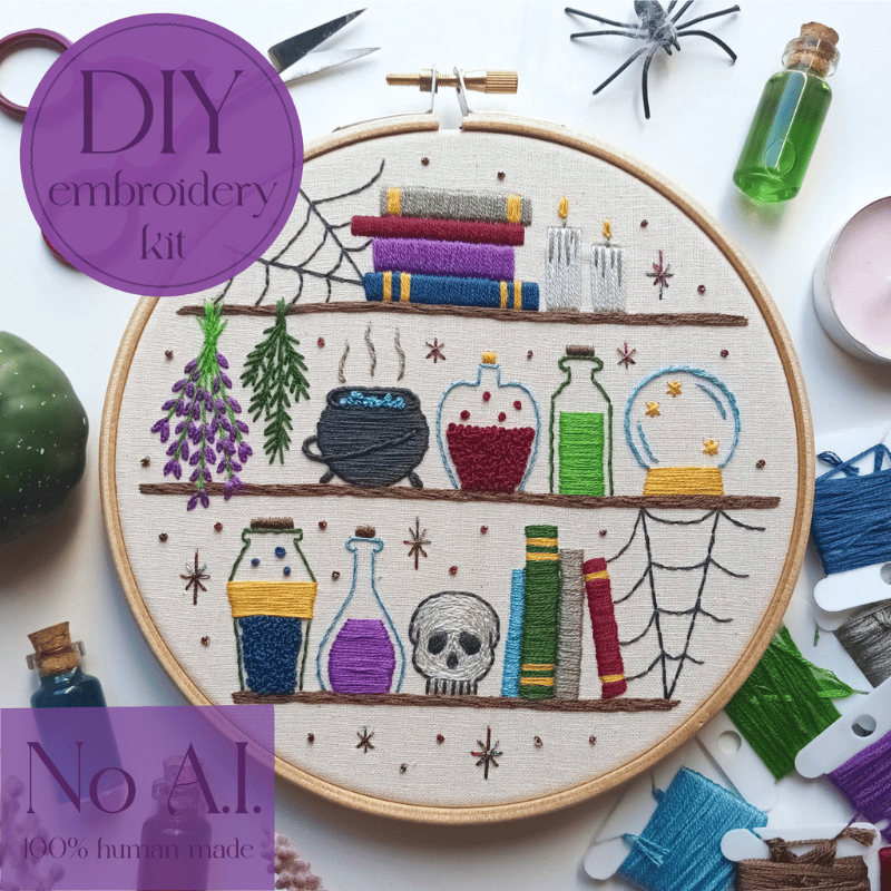 EmBeaRoidery - Halloween potions embroidery kit - Urban Makers